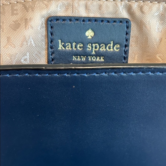 Kate Spade  ♠️ Midnight Blue Leather Crossbody Bag - Picture 7 of 11